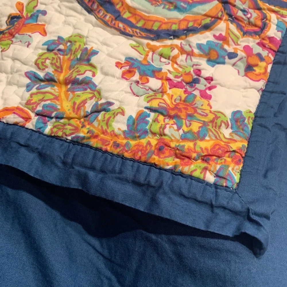 Pottery Barn quilted floral